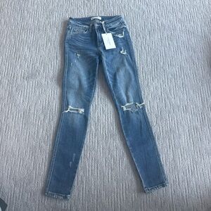 Flying Monkey Women's Blue Skinny Jeans